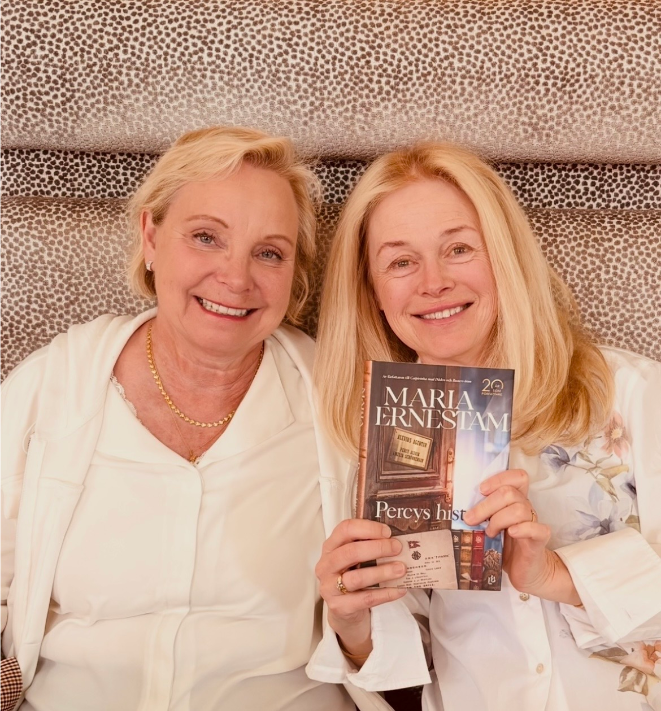 Maria Ernestam med sin agent Maria Enberg